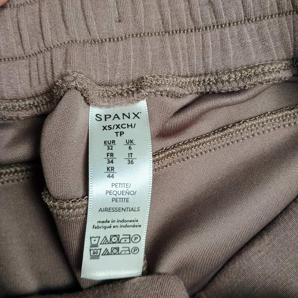 SPANX AirEssentials Wide Leg Pants Womens XS Petite Brown Lounge Sweats - Picture 4 of 14